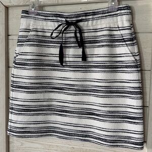 Loft drawstring textured knit miniskirt with pockets casual cute sophisticated